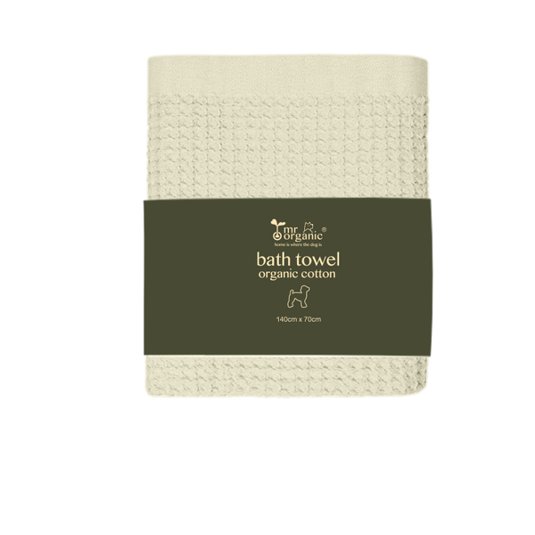 organic cotton bath towel ( natural beige )